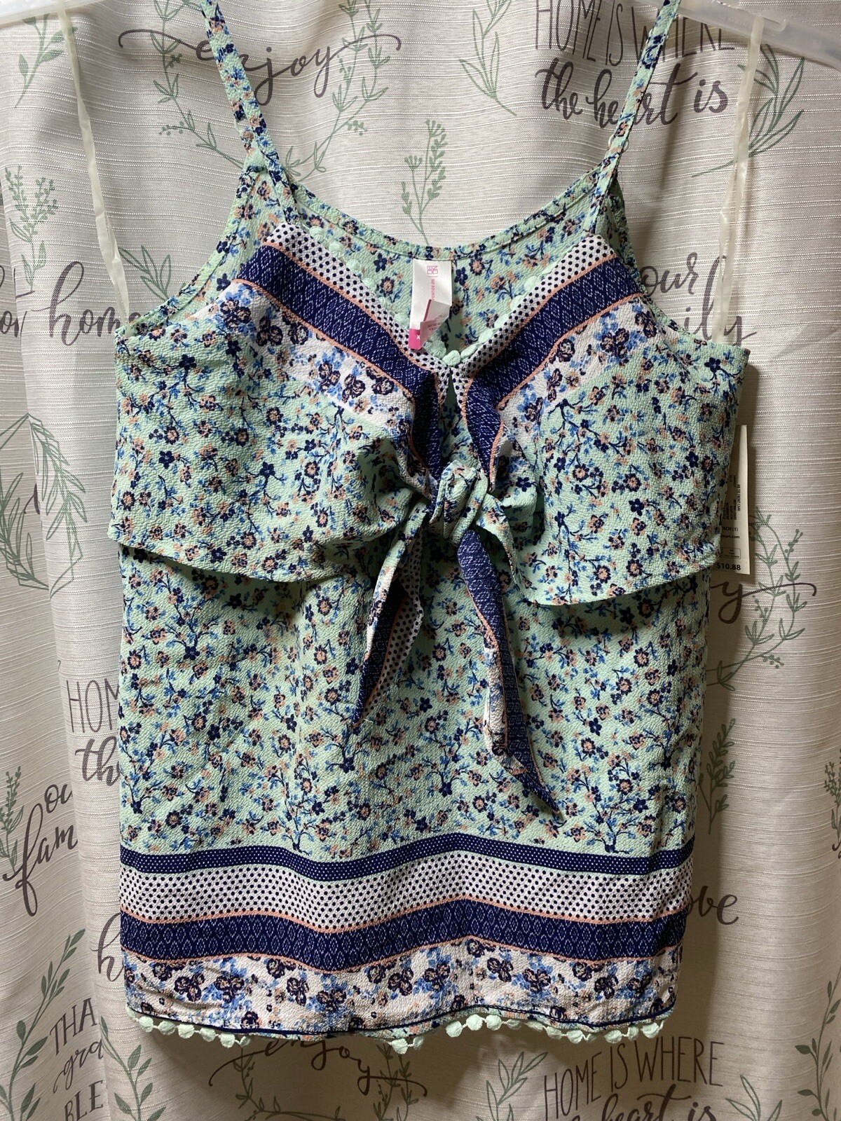 No Boundries NOBO Tie Front Cami / Tank Top – Size X-Small (1)