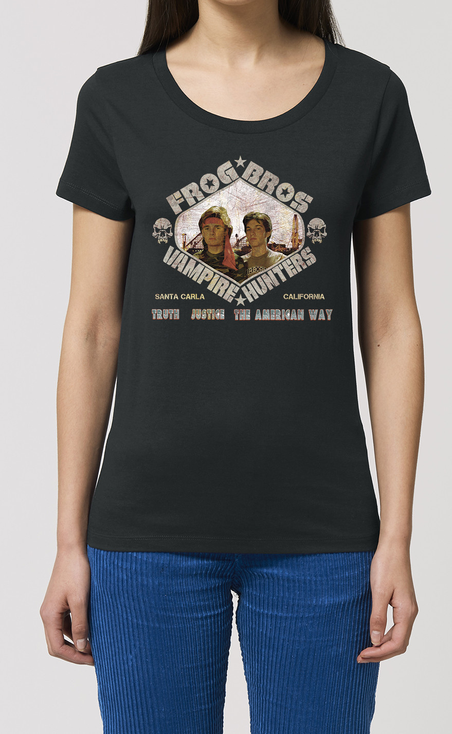 Frog Brothers Vampire Hunters Ladies ORGANIC TShirt Women inspired The Lost Boys
