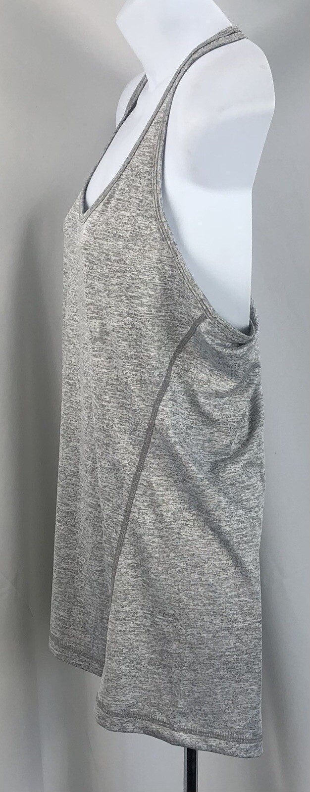NWOT Icyzone Halter tank top m Gray ScoopNeck Yoga Workout Activewear Exercise