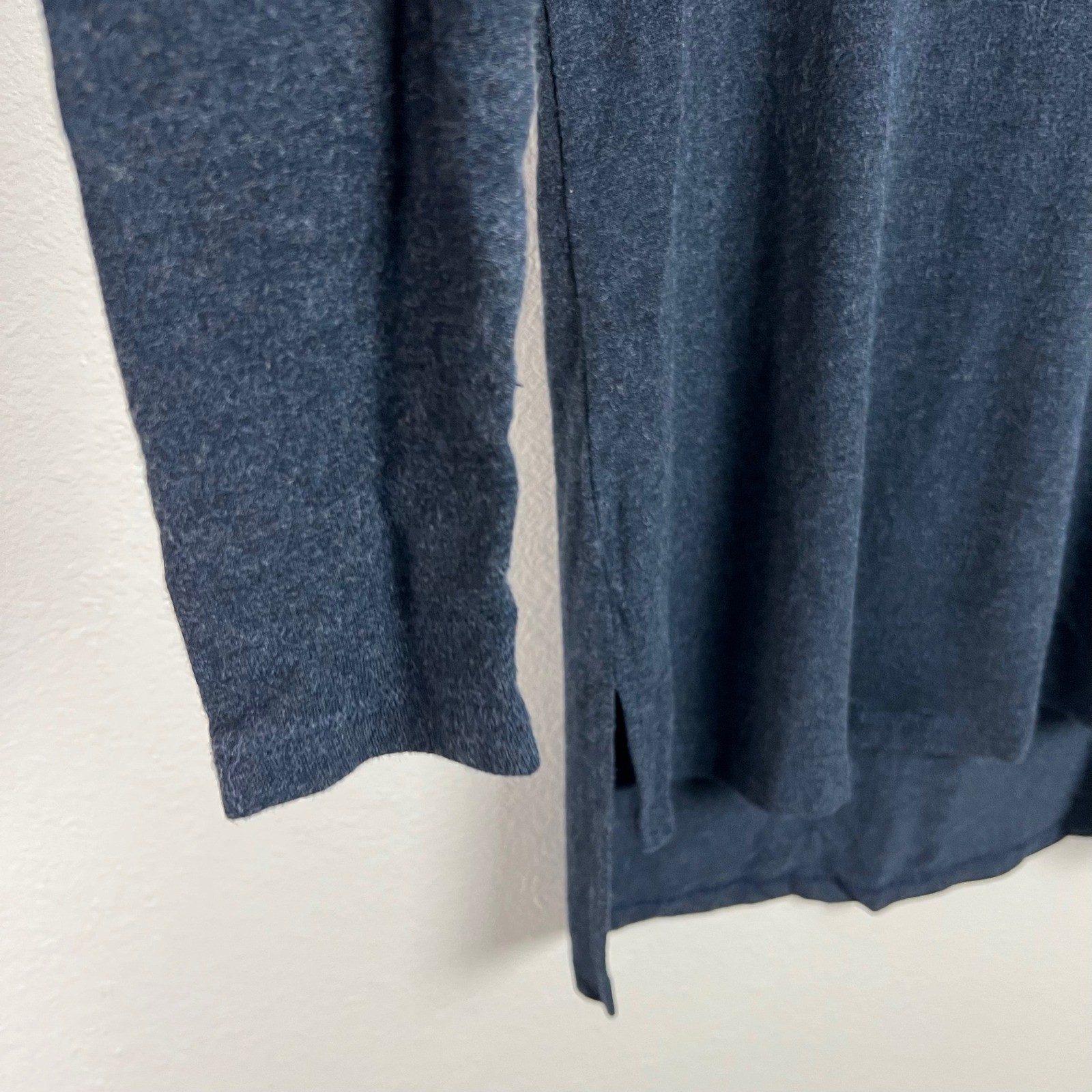 CAbi Womens XS Midnight Blue Turtle Tee Cowl Neck Tunic Long Sleeve Top