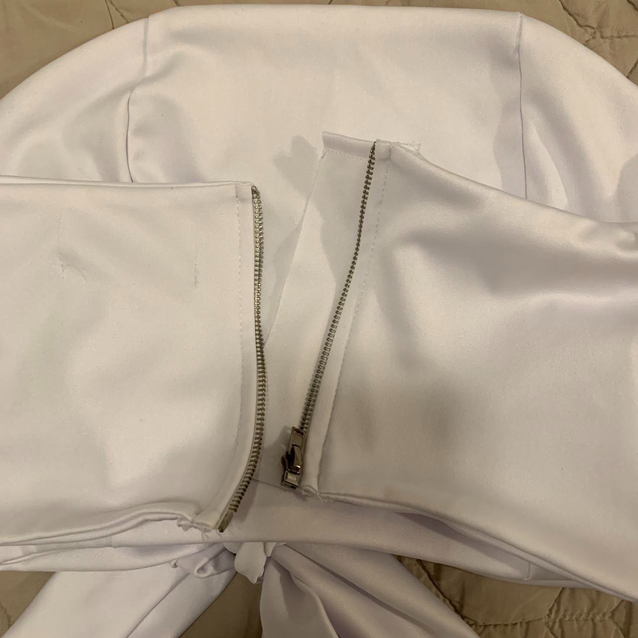 Women’s Tube Top Small Bandeau Tie up front Crop White festival boho peasant