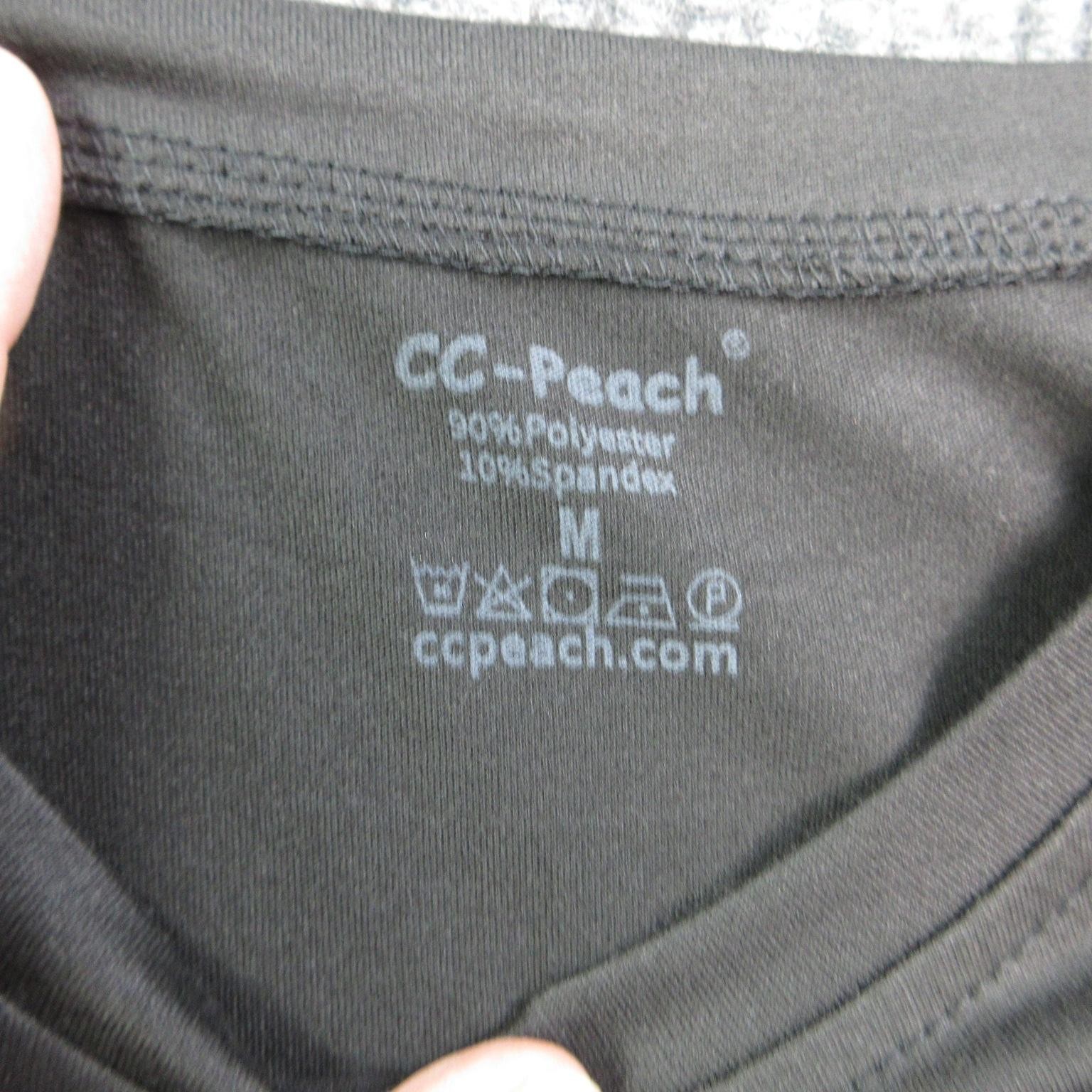 CC-Peach Shirt Womens M Multicolor Tagless Stretch Jersey 4 Pack Basic Tee NWOT