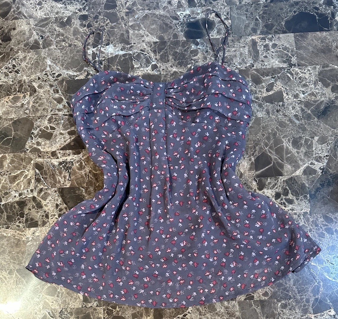 🥀 Vintage Y2K American Eagle babydoll milkmaid tank top Kawaii Coquette Fairy S