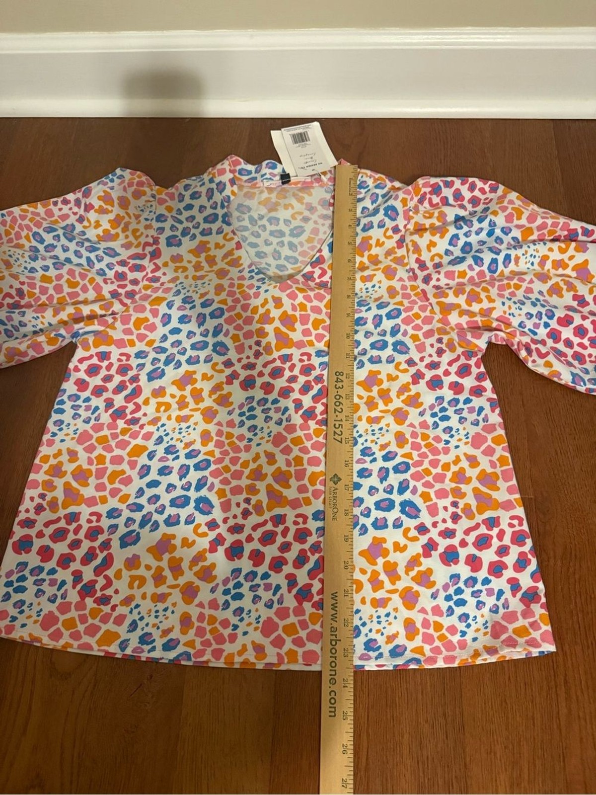 NWT Michelle McDowell Jordan Top Small Wild Safari Animal Print Blouse Cuffed