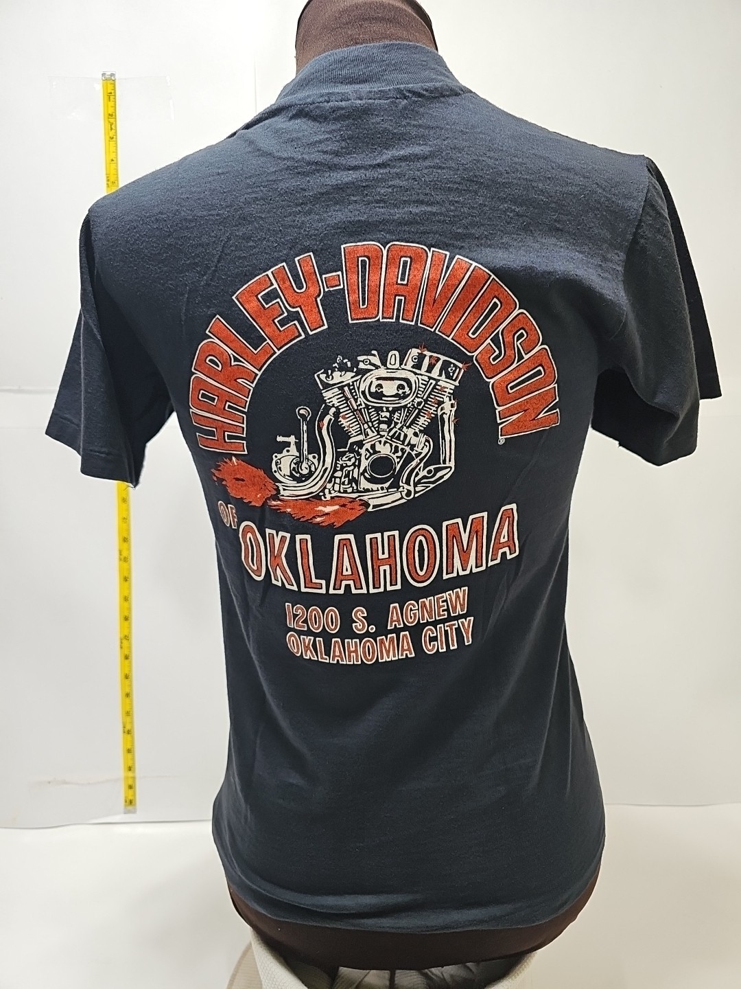 Vintage 1980s Size Small Harley Davidson Graphic T Shirt The Screamin Eagle USA