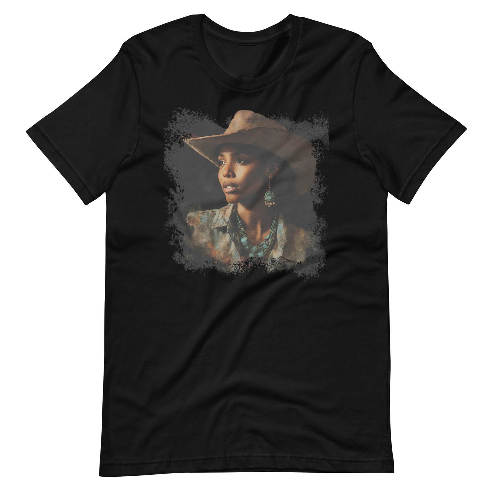Black Cowgirl Shirt African American Western Woman Rodeo Country Girl T-Shirt