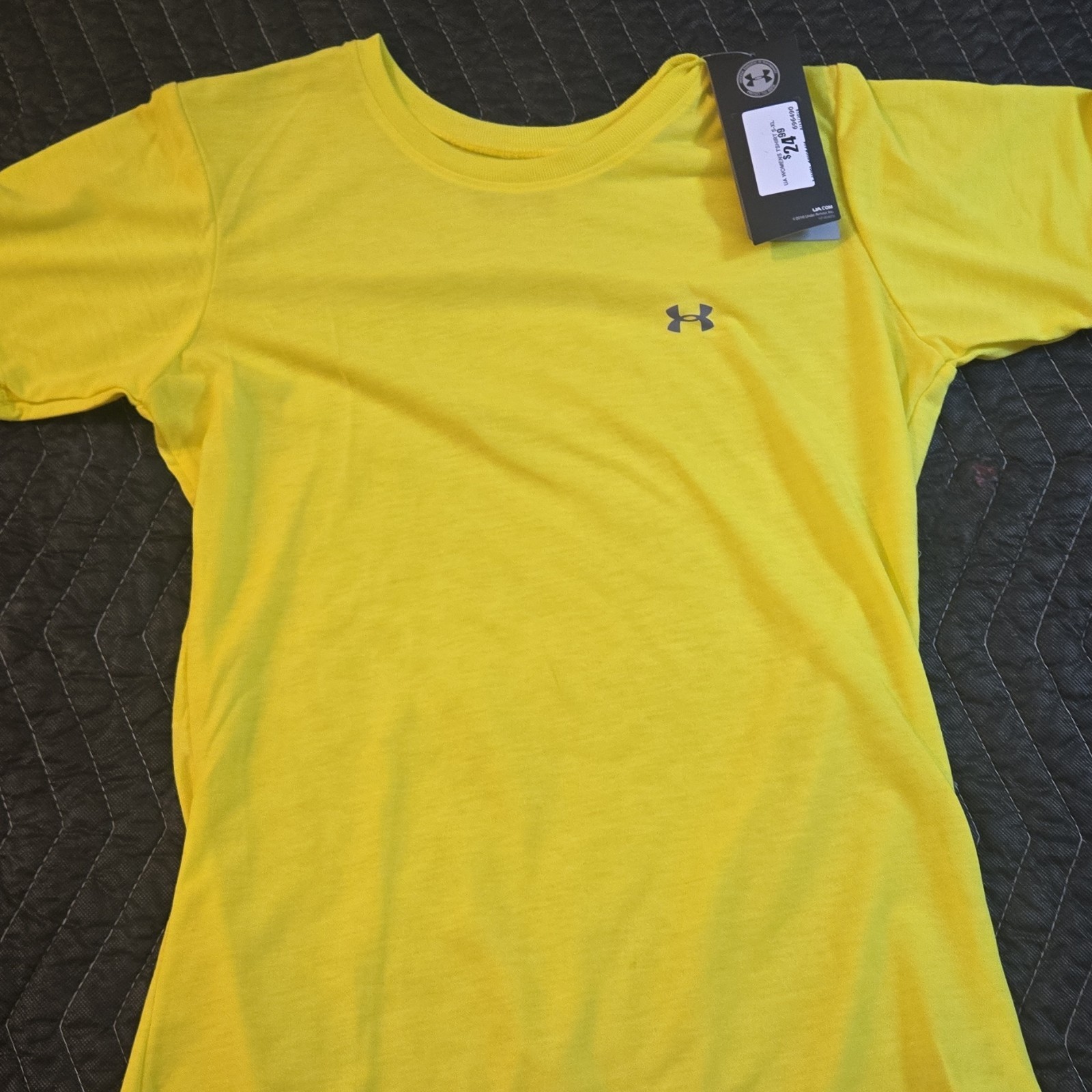 Under Armour Semi-Fitted HeatGear T-Shirt Yellow XS Women’s 696490