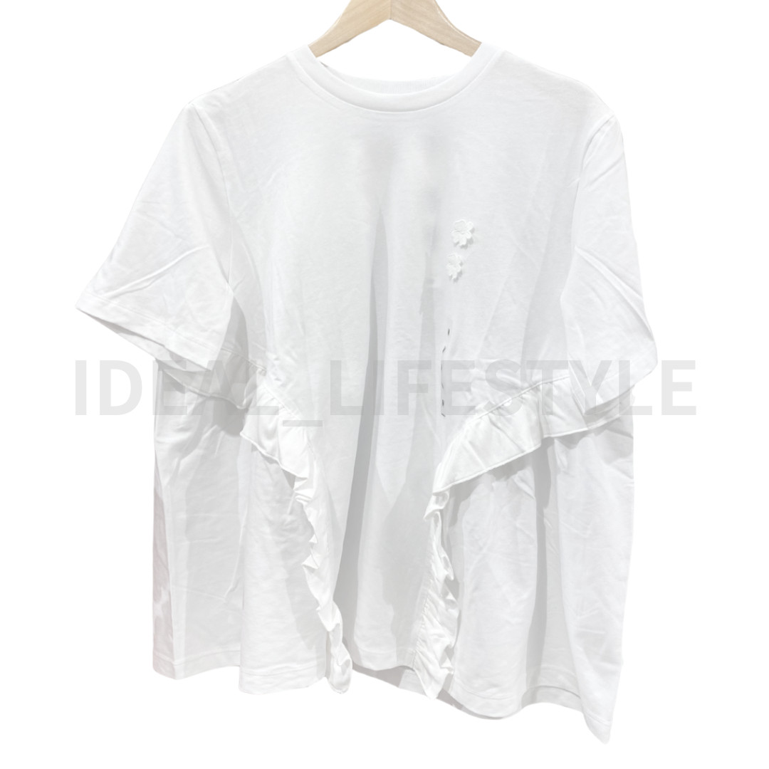 UNIQLO and Cecilie Bahnsen Frill T-Shirt S-3XL Short-Sleeve Women 488087 NWT