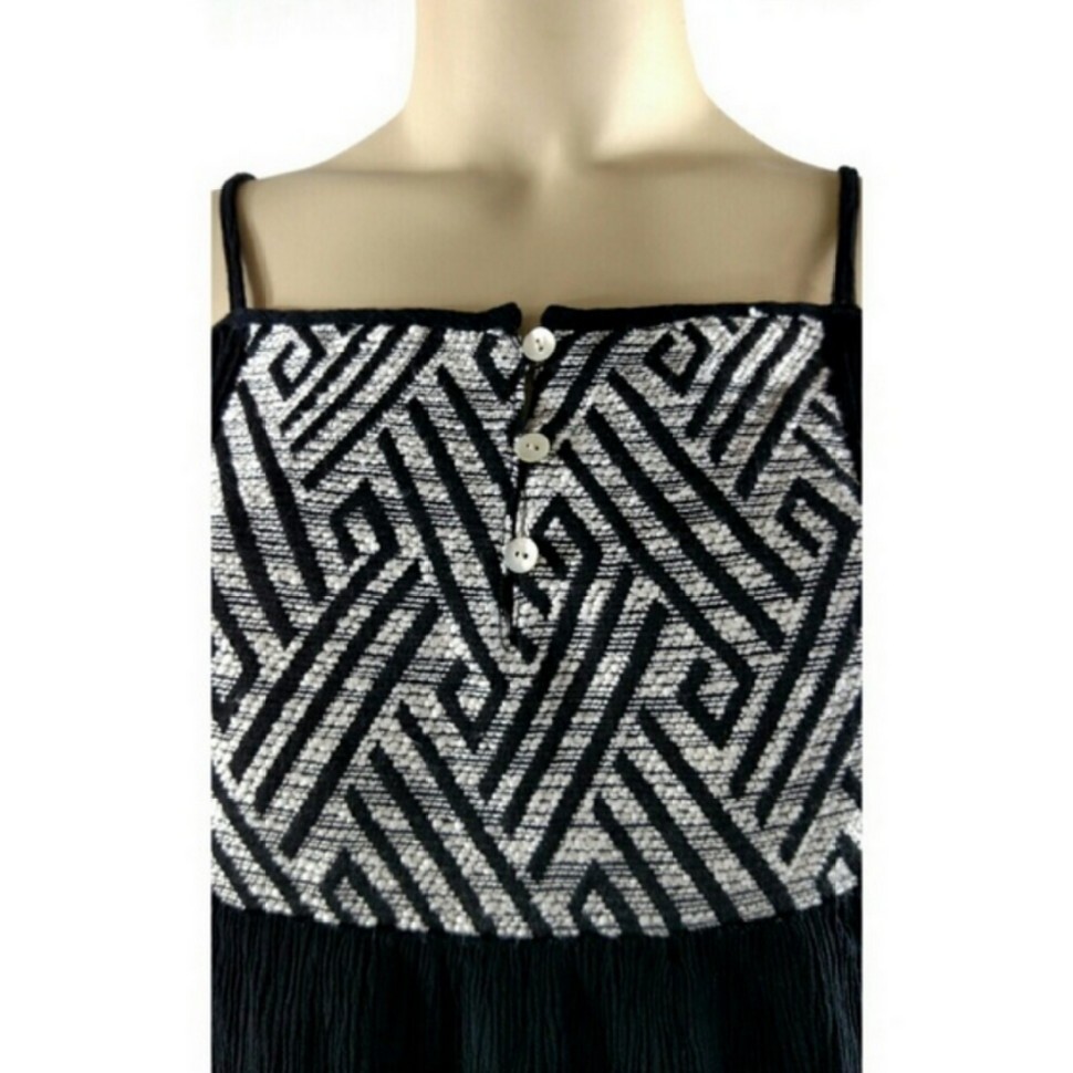 WEST 36TH Boho Embroidered Top Womens Medium