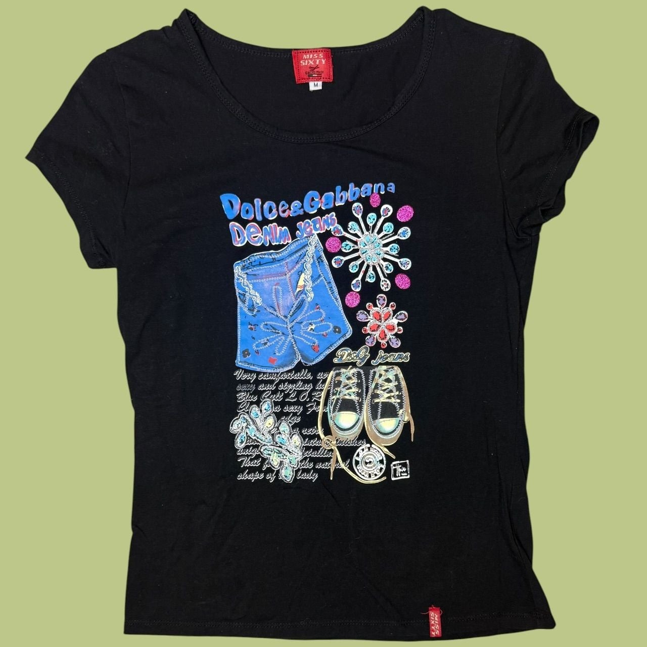 Miss Sixty Y2K Dolce & Gabbana Graphic Tee