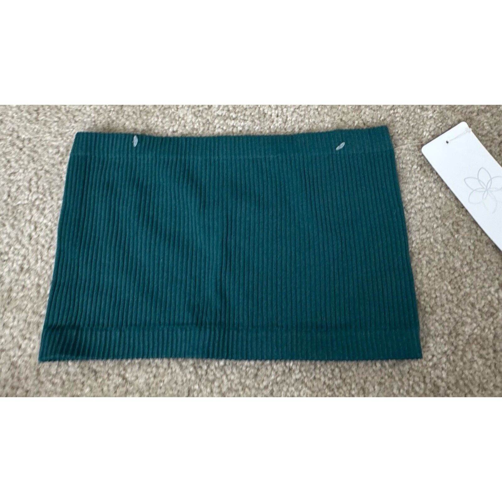 Aura ribbed Deep Teal bandeau top Women’s Size Medium/Large Brand New Nwts