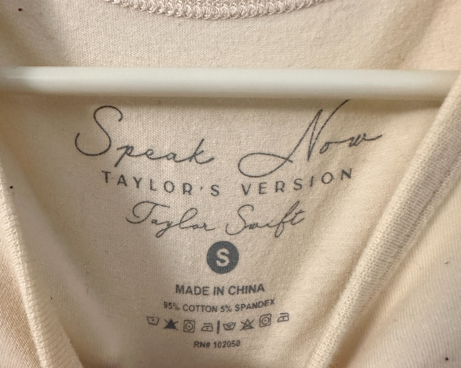 Taylor Swift Speak Now “Long Live” Taylor’s Version Baby Tee Shirt Size Small