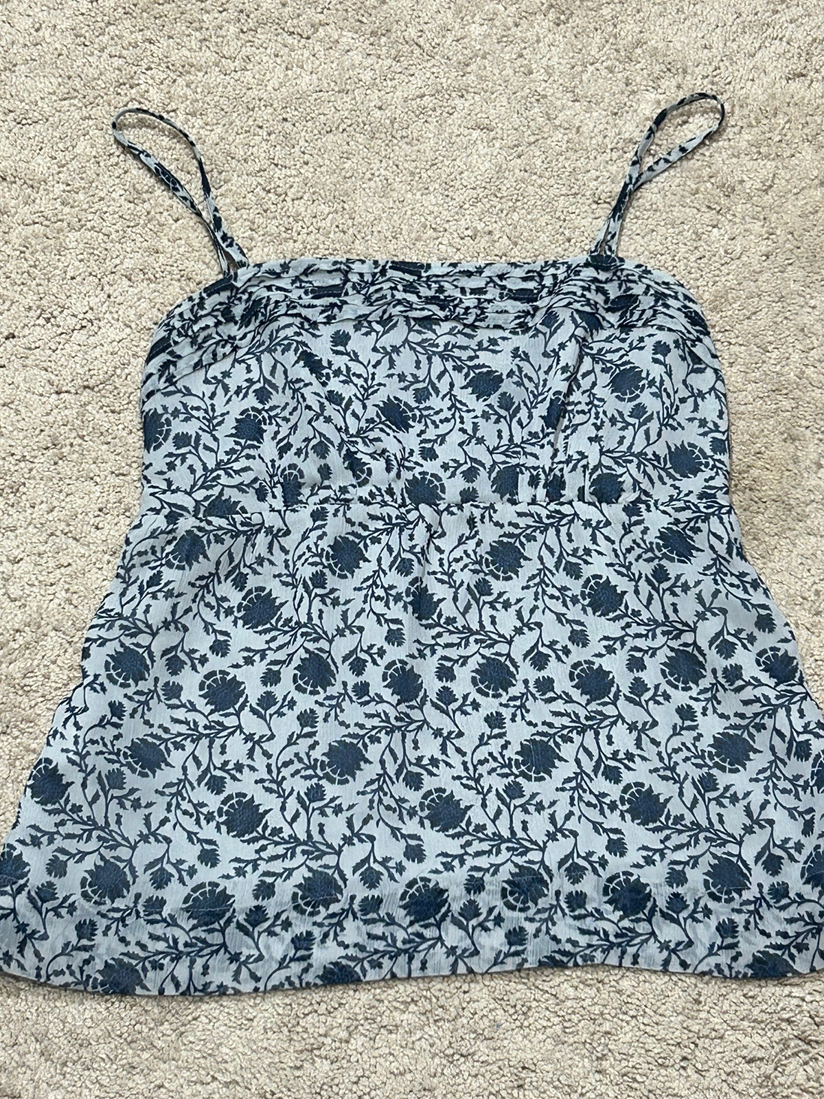 Loft Womens Shirt Size Small Multicolor Floral Print Lightweight Flowy Lined