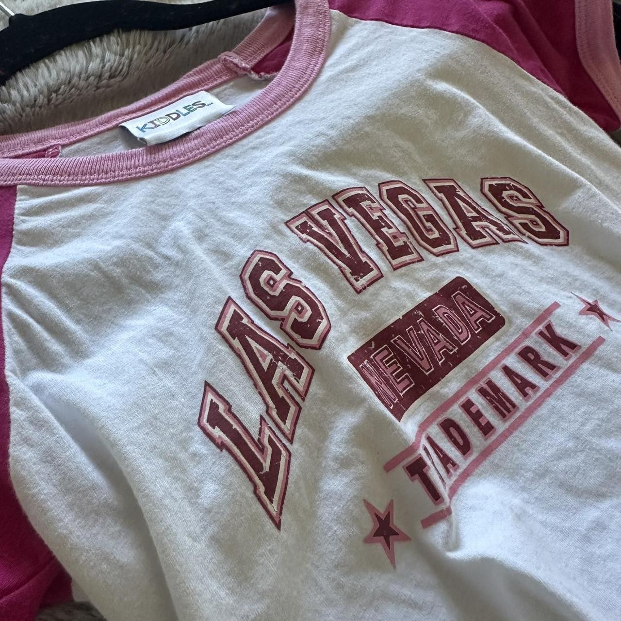 Women’s White and Pink Crop-top