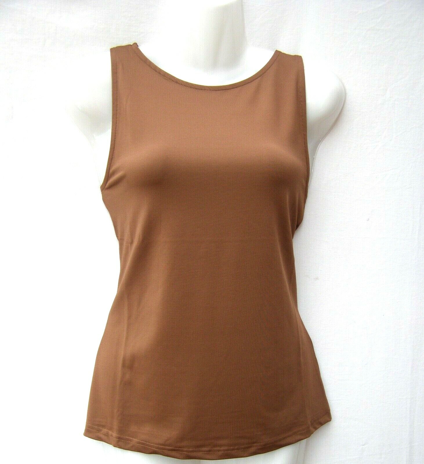 KAREN MILLEN BLUE IVORY LILAC CAMEL MICROFIBRE SLASH NECK TOP Sizes 8 to 16