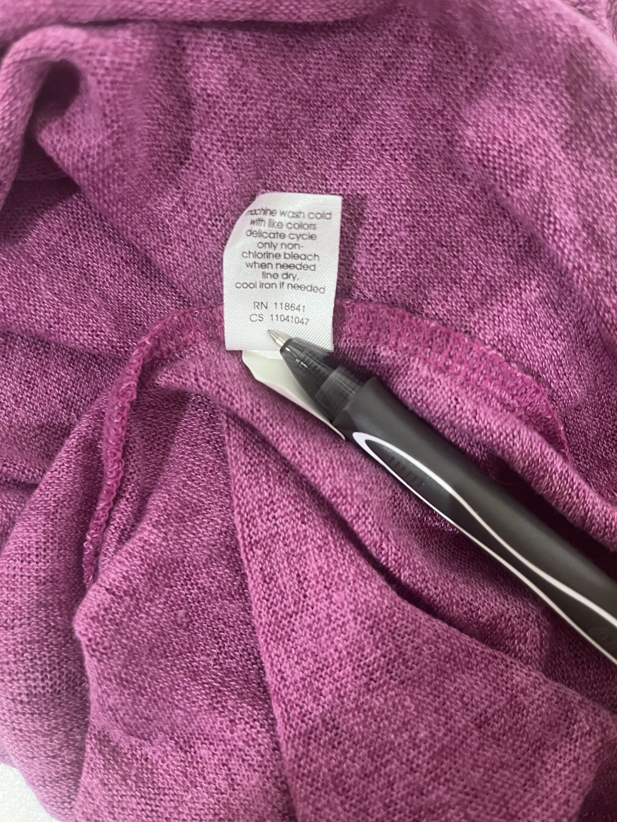 Lane Bryant Purple 2 Back Slit Lightweight Short Sleeve Top Womans Size 14/16