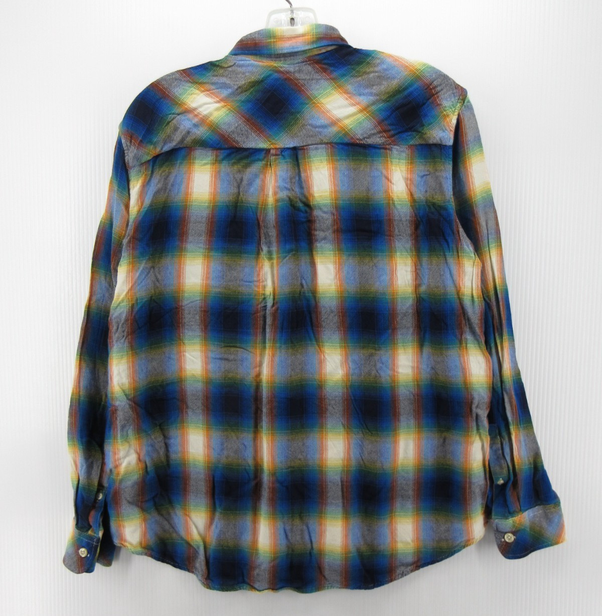 Gap Pendleton Top Women Medium Blue Shadow Plaid Shirt Button Down Heritage
