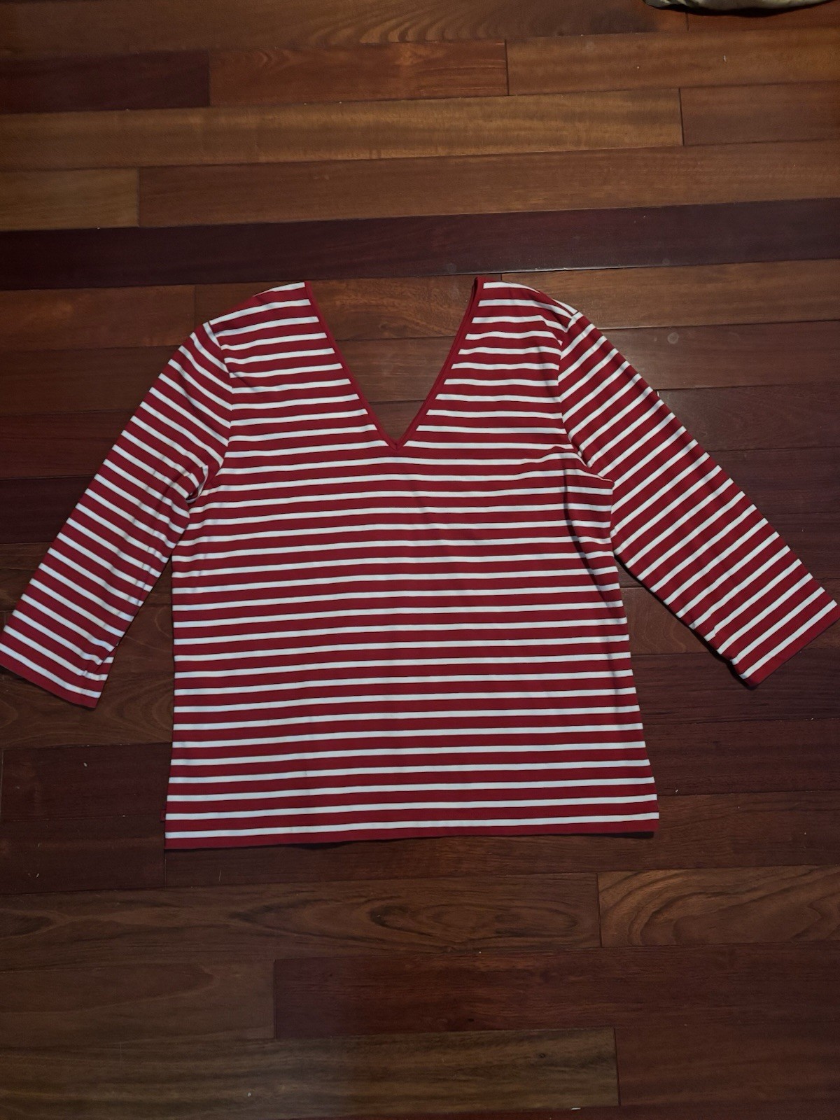 Ralph Lauren Women NWOT XL Cotton With Elastane Top / Blouse 3/4 Sleeves