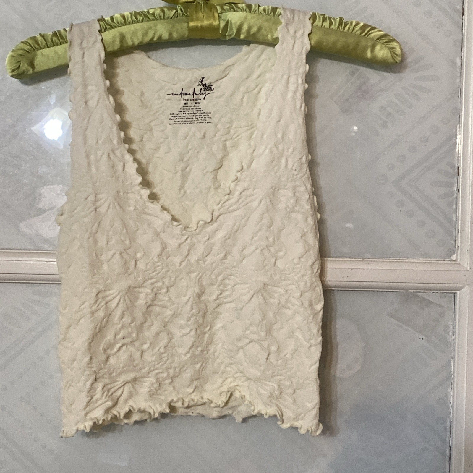 Intimately By Free People Cream Tank Top Cami M/L