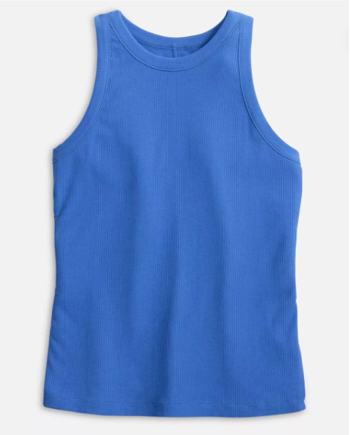 johnnie-O Women’s Tank Top Heritage Cotton Blend Marlin Blue Size Large NWT