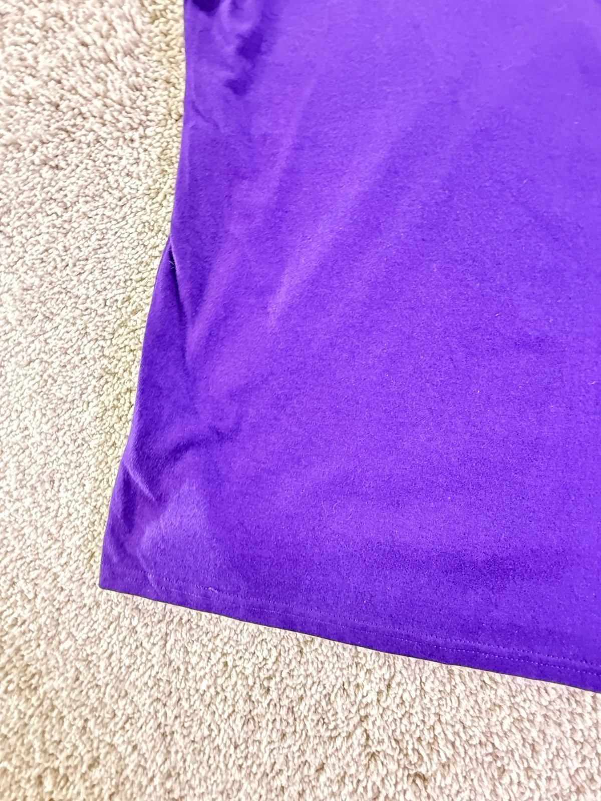 Fanatics Women’s Purple 100% Cotton Shirt Short Sleeve V Neck XL