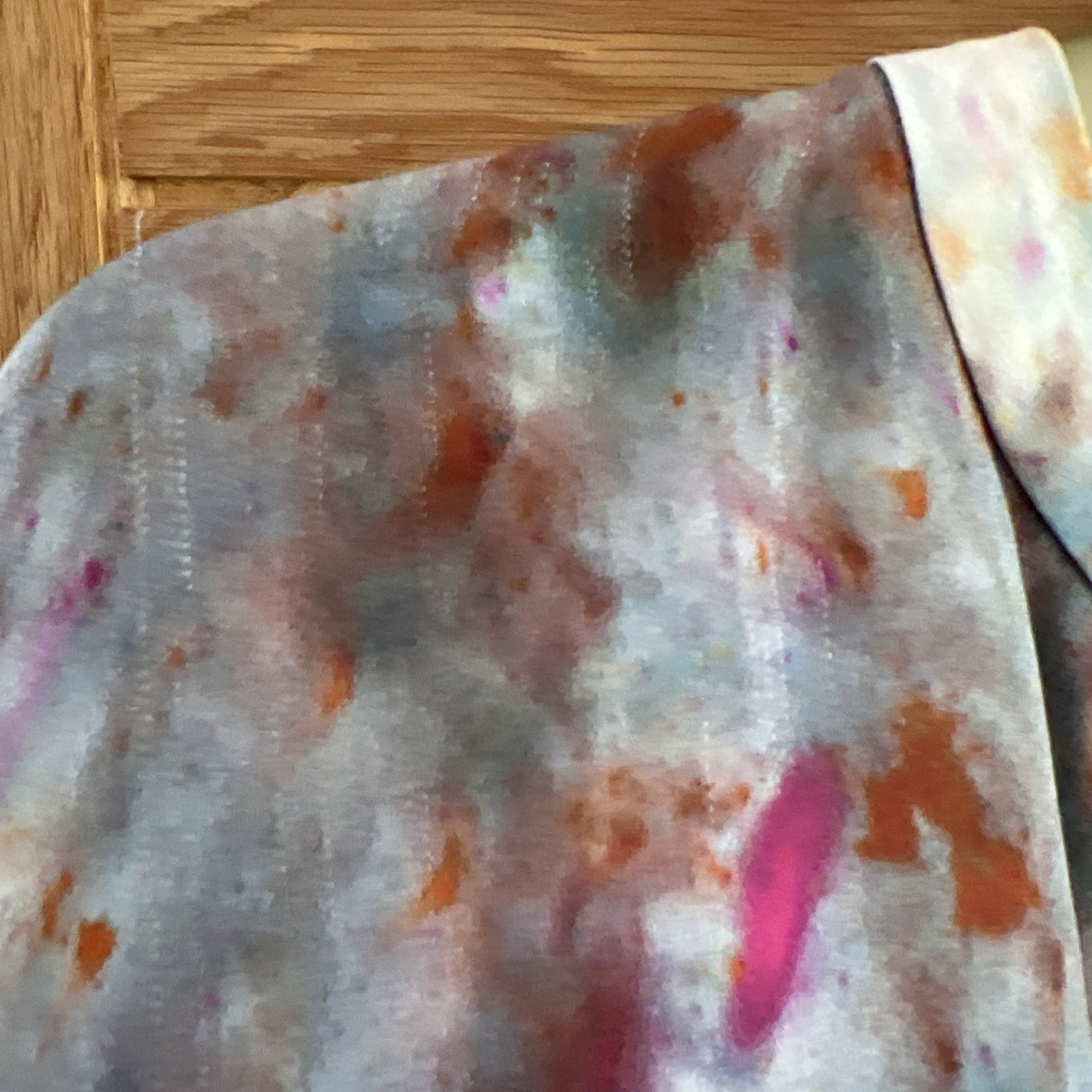 Jigsaw x Audrey Louise Reynolds Top UK 10 Pure 100% Silk Watercolour Floaty