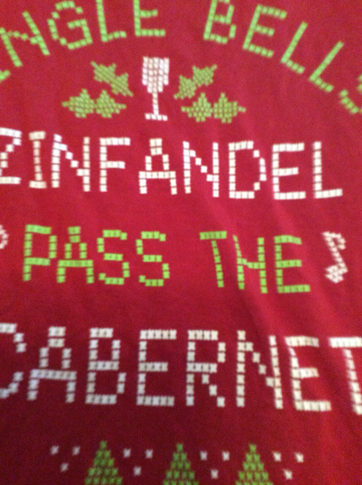 Fifth Sun Womens Christmas Holiday Shirt Top Wine Jingle Bells Red Size XS