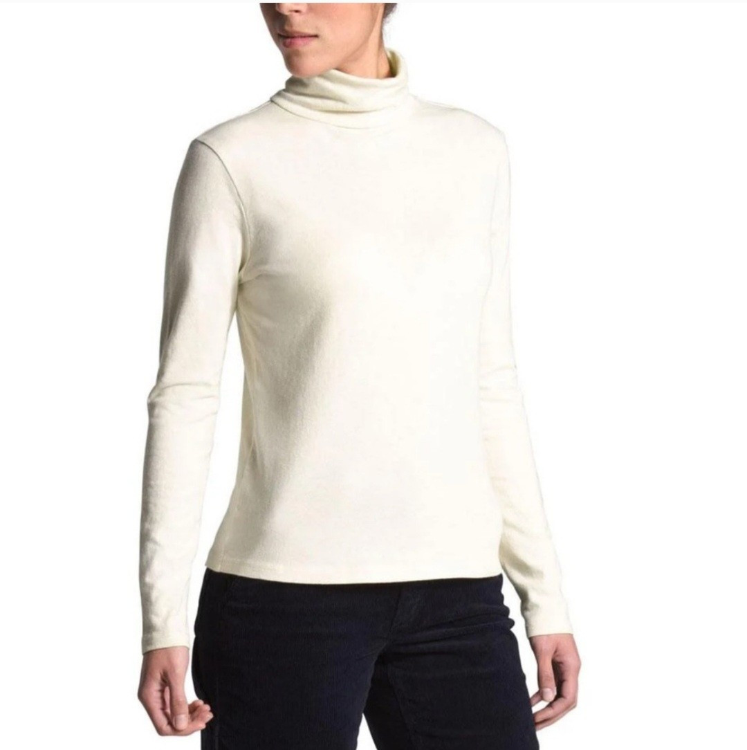 The North Face Cotton And Hemp Cream Turtleneck Sz XL Gorpcore Hiking Camping