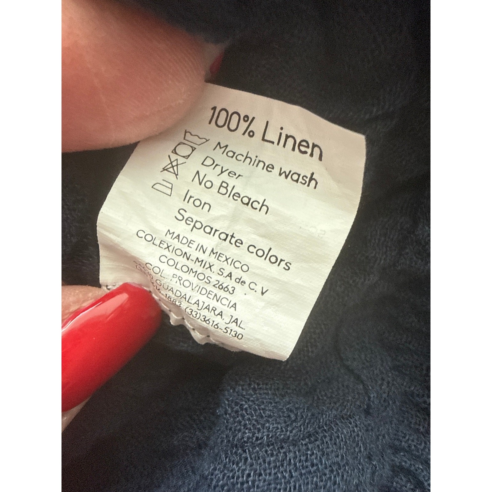 Velia Sierra Italian Linen Textured Off-The-Shoulder Top Deep Navy Size Medium