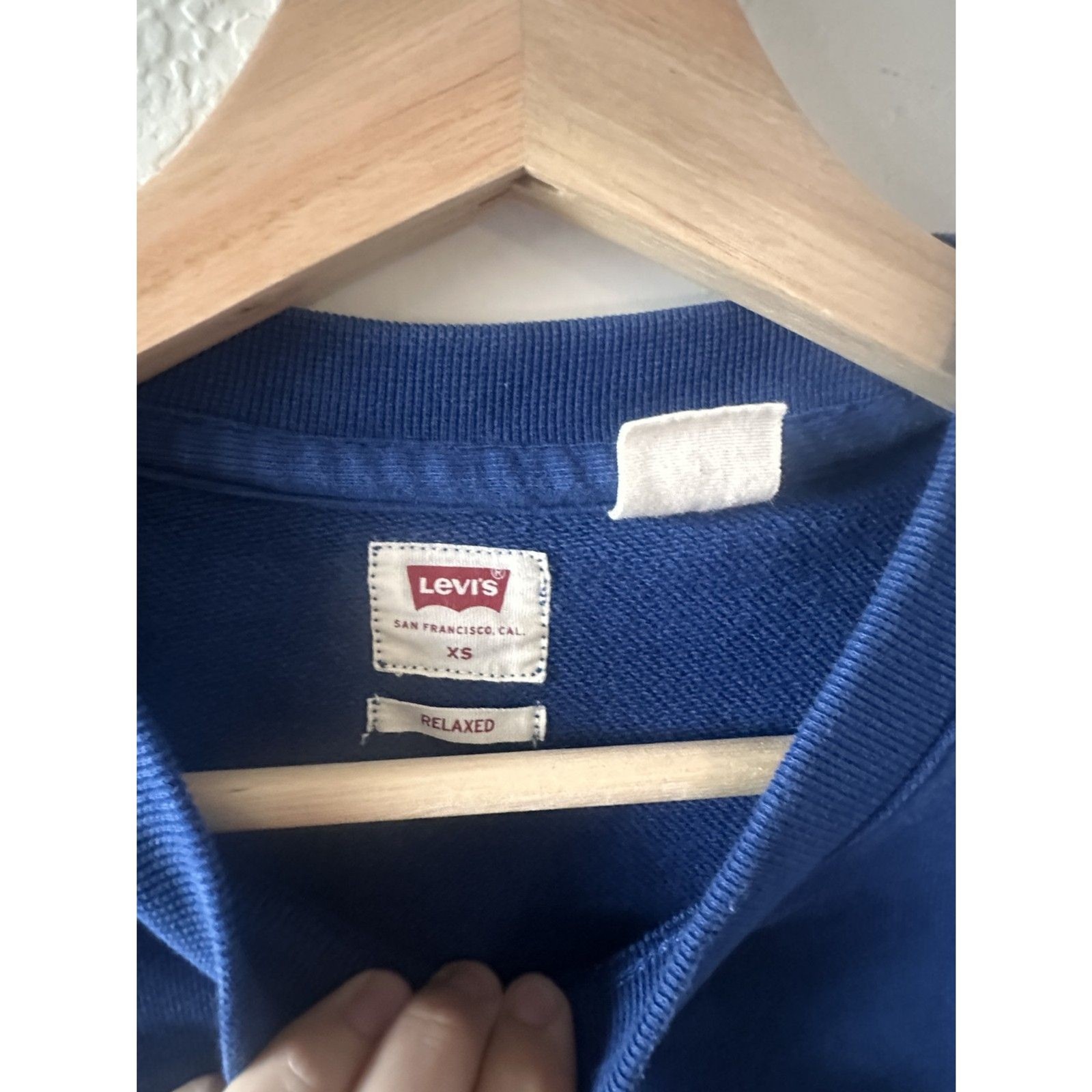 Levis Blue Crewneck Relaxed Shirt
