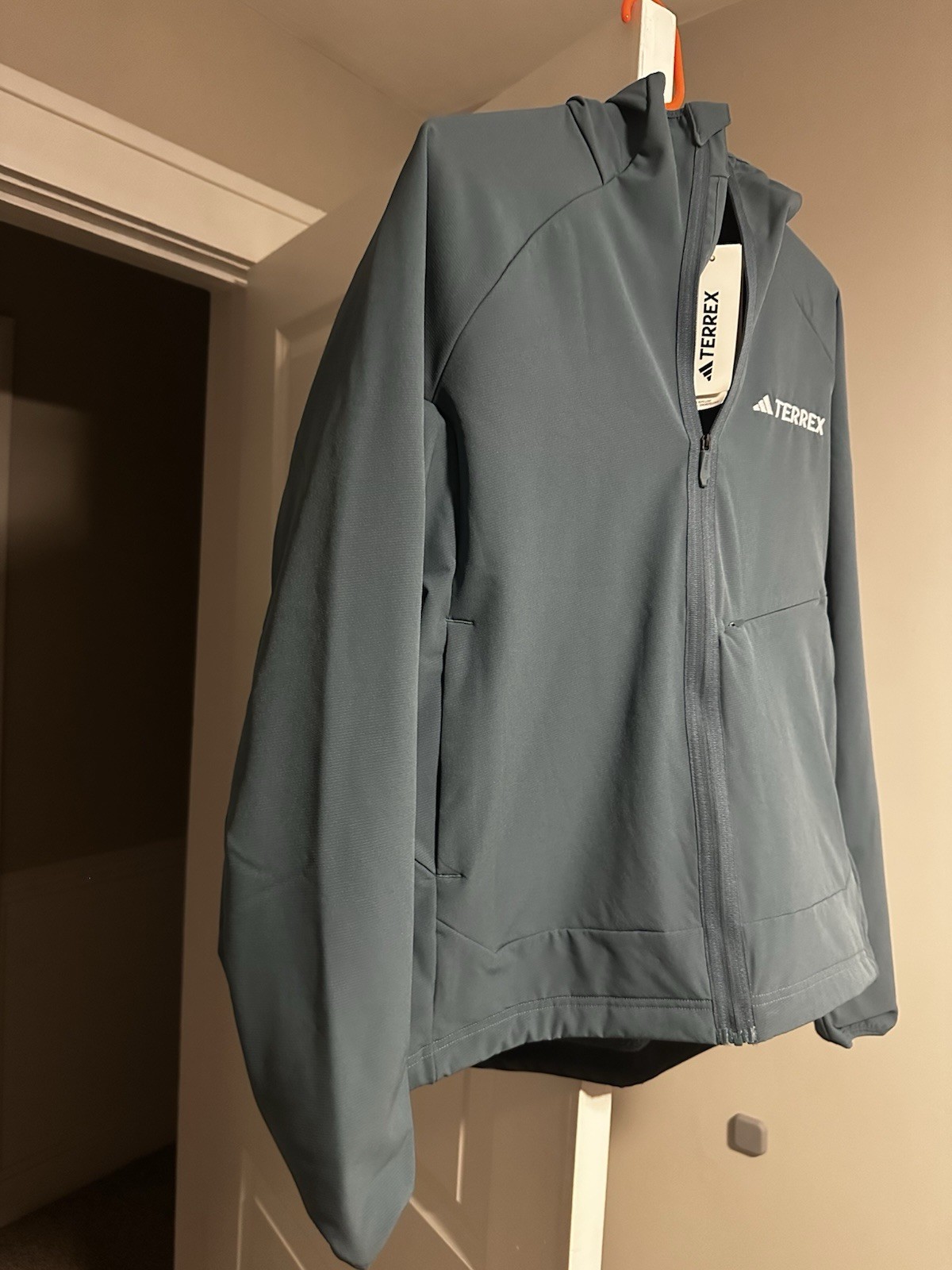 Adidas Terrex Water Repellent Fleece,Woman Jacket Light green ,Size M