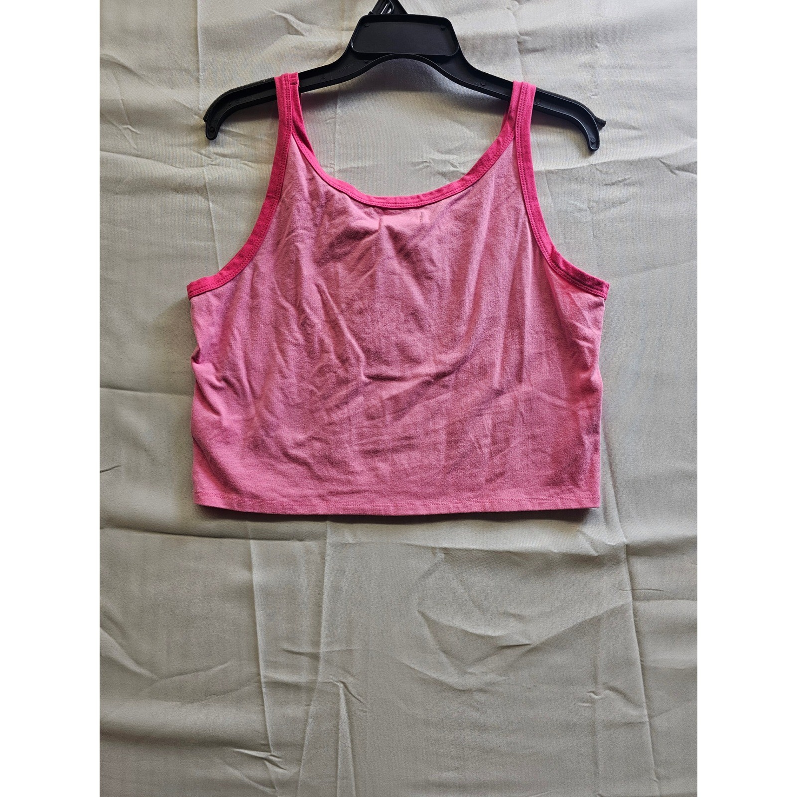 Poppi Soda That Slays Pink Graphic Crop Tank Top SL00272201 Womens Large NWT