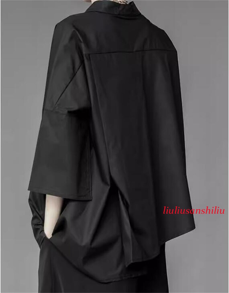 Japanese Women Irregular Short Sleeve Blouse Top Loose Harajuku Shirt Casual