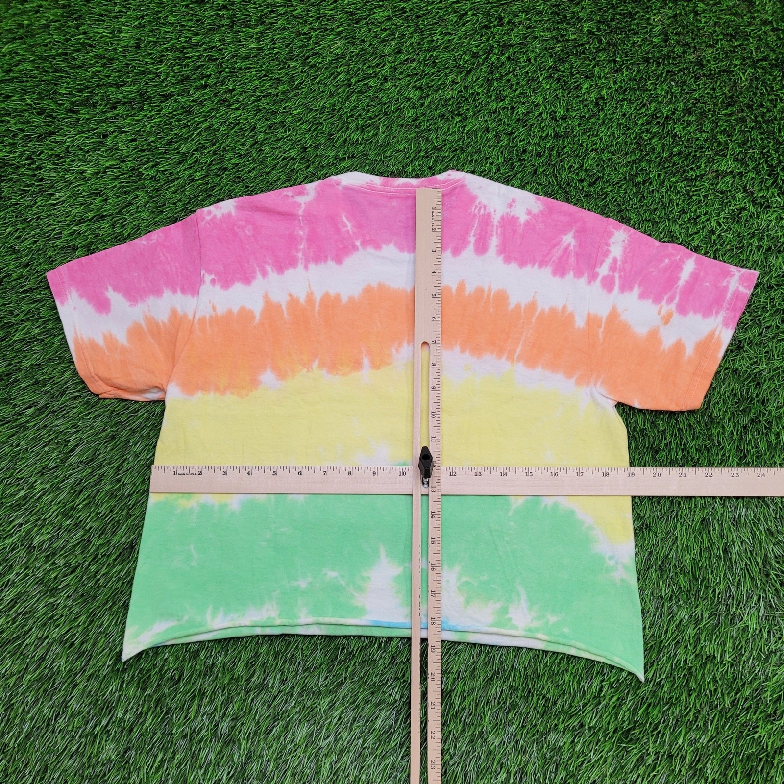 Woodstock Crop-Top Shirt Women Medium 19×18 Music-Festival