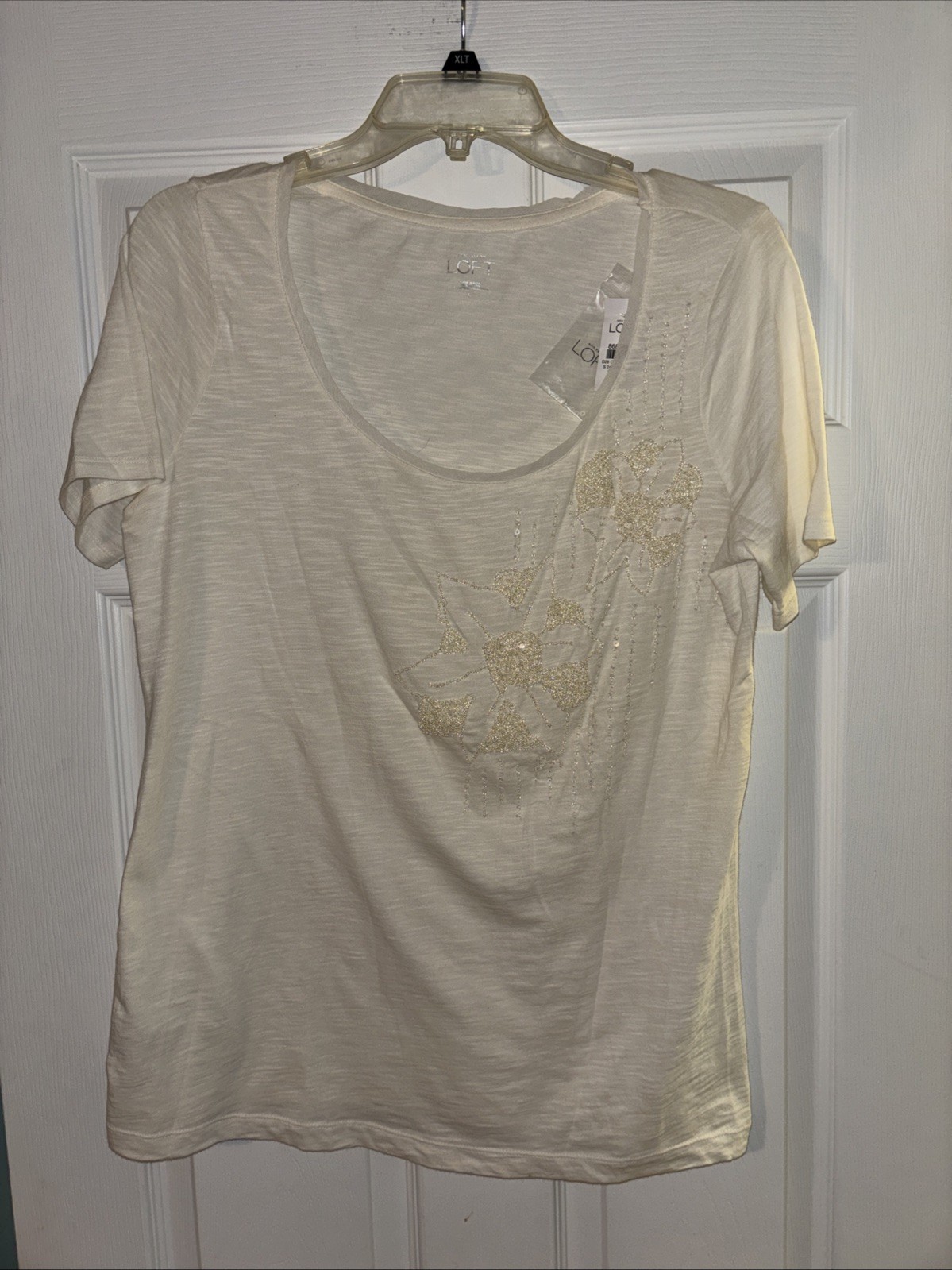 Ann Taylor Women’s Top-Seed Bead Design Size Large NEW with Tag