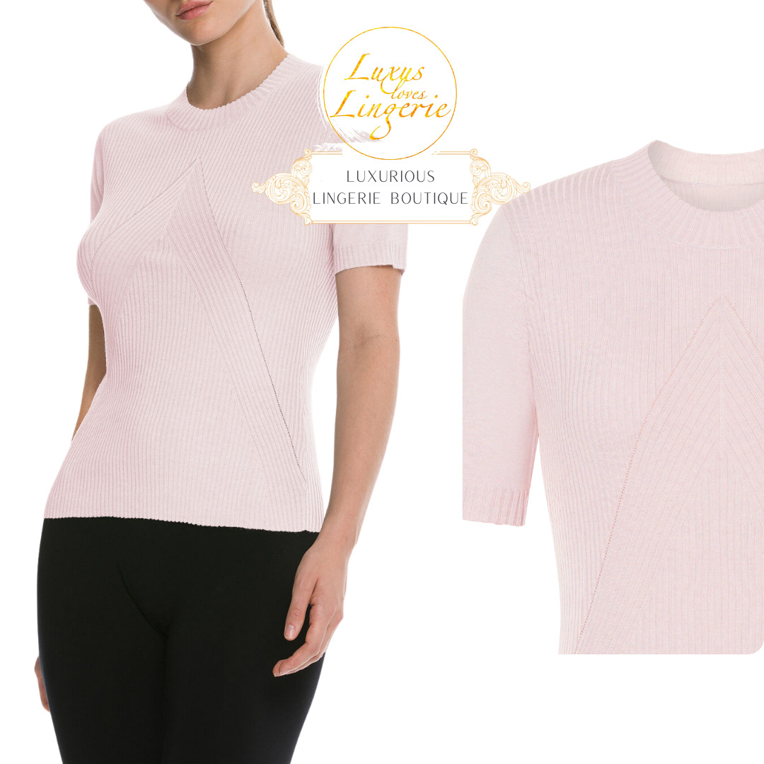 Cashmere Top Short Sleeves By Wolford S Marshmellow Rose Kurzarm With Cashmere