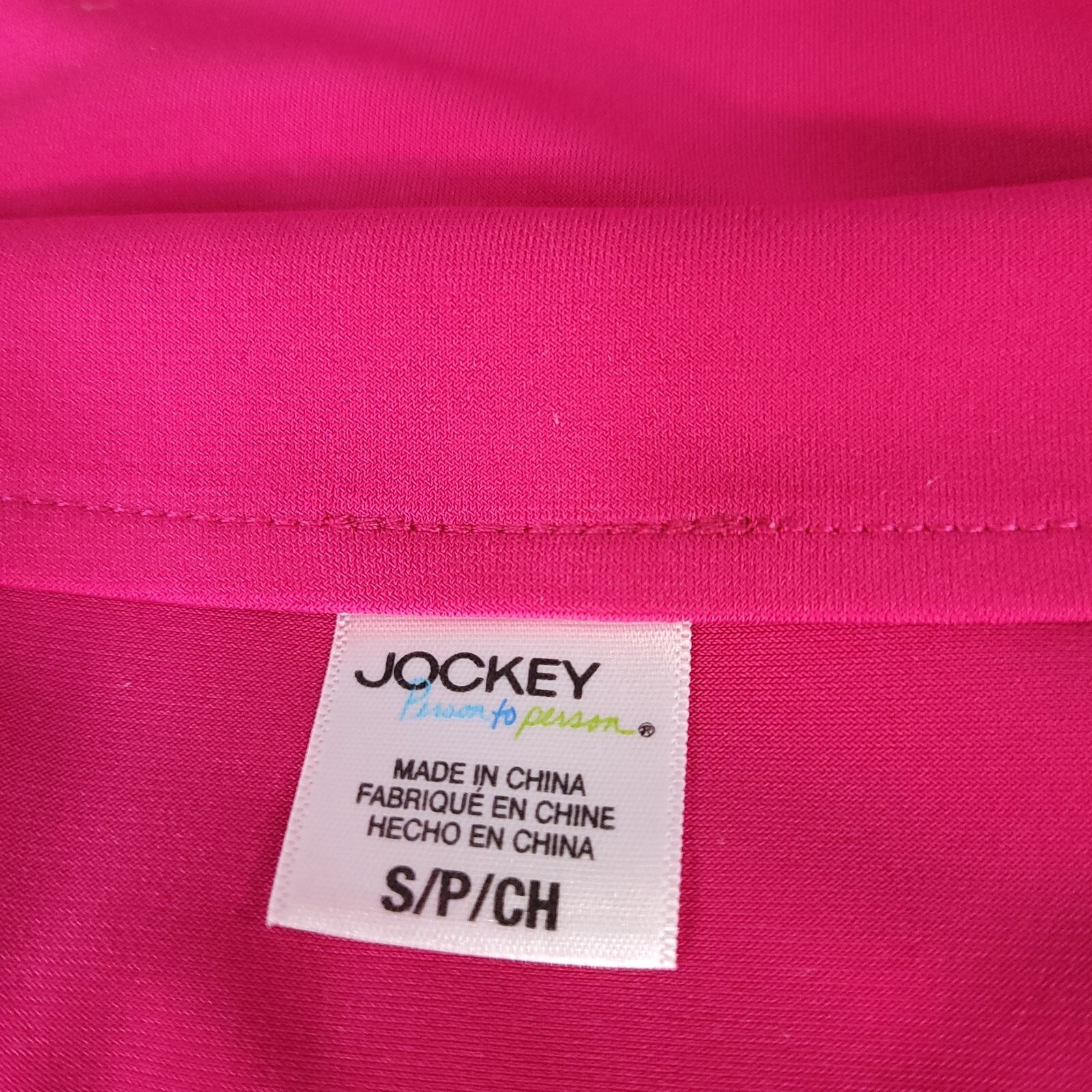 Jockey Women’s Pullover Blouse Short Sleeve Regular Fit Pink Size S