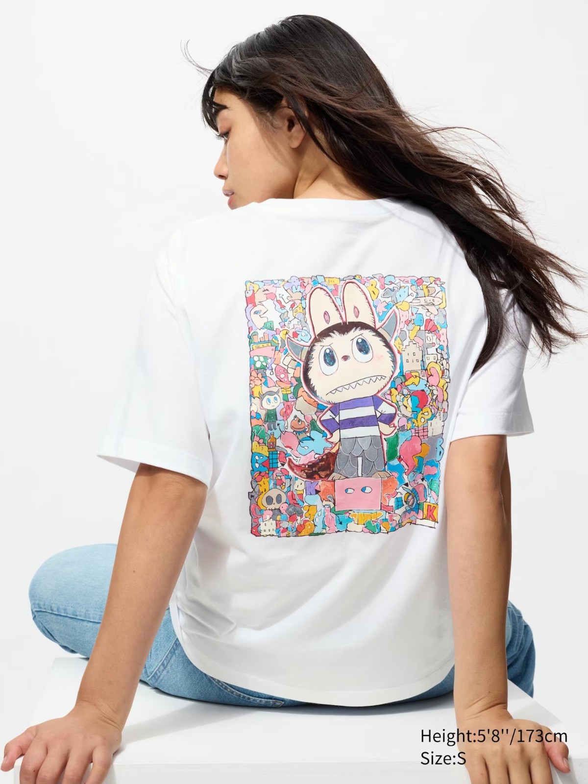 Uniqlo x POP MART UT Graphic T-Shirt THE MONSTERS LABUBU White Japan US Seller