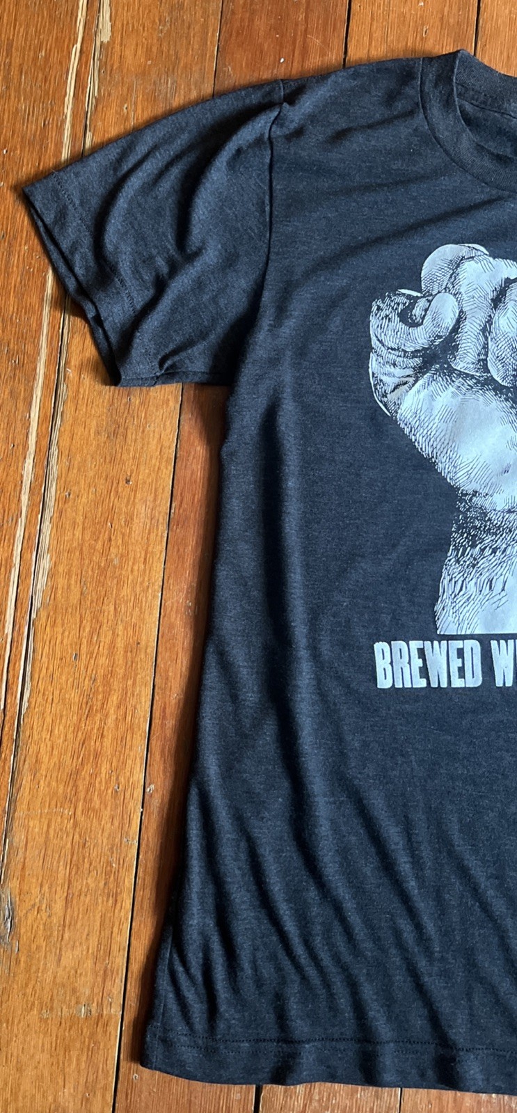 Revolution Brewing Brewed With Pride Clenched Fist Graphic Tee Women’s Small