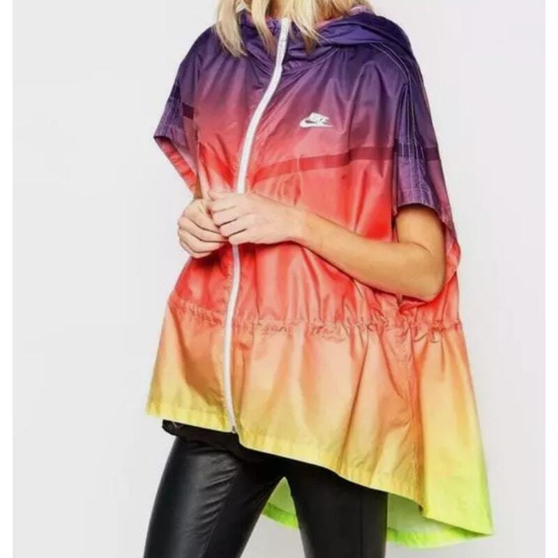 Nike RU Sunset Poncho Sleeveless Windbreaker Women size XS