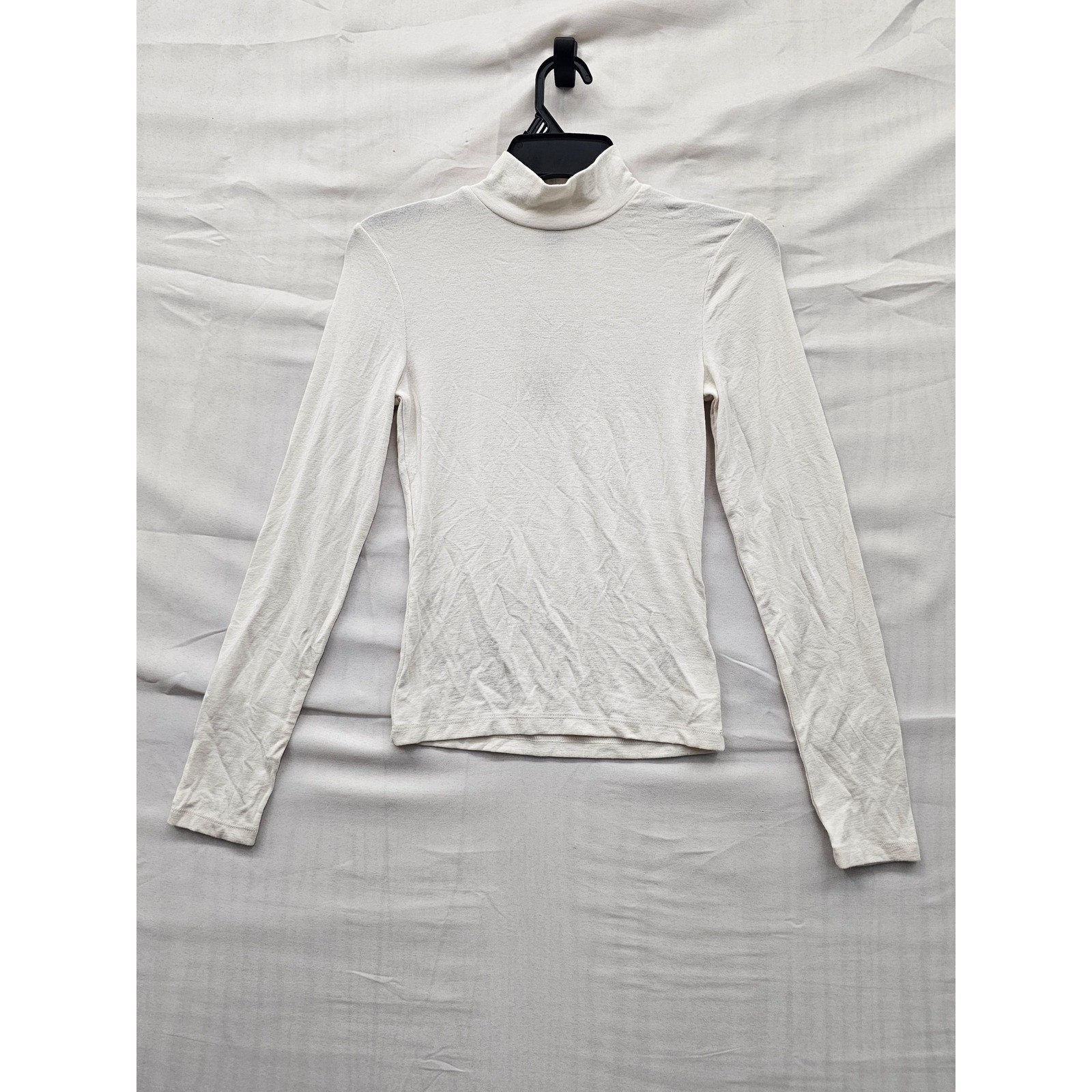 Wild Fable Womens Turtleneck Top Cream Modal Blend Casual Size XS