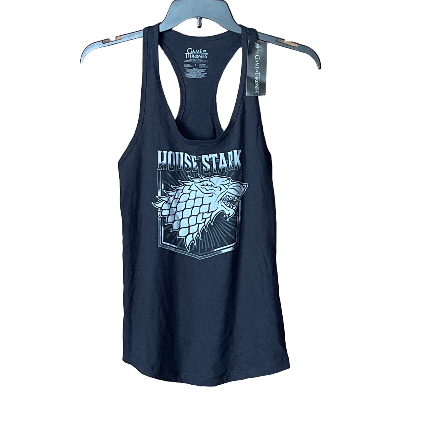 Game of Thrones Tank Top House Stark Size Large Racerback New