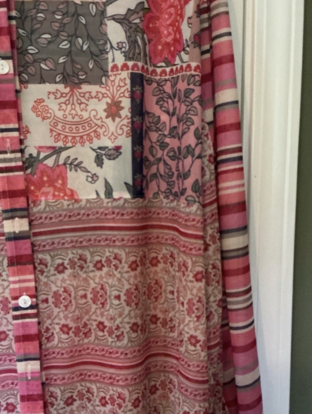 Davi & Dani NWT Sz M Santorini Maxi Top Dress Coverup Sheer Long Sleeve