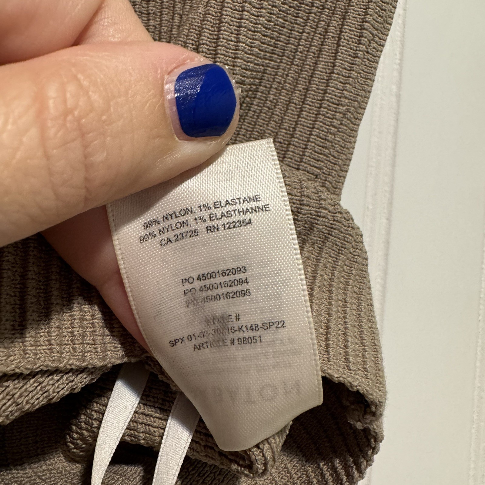 Babaton Sculpt Knit Criss Cross Tank Beige Size Medium