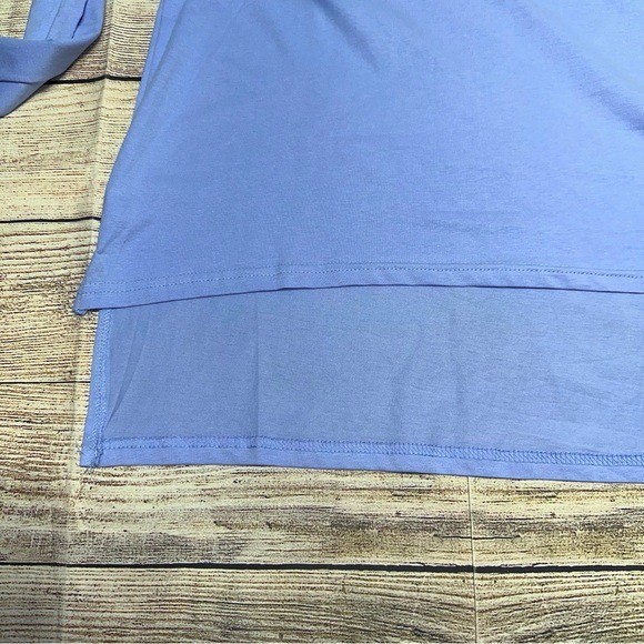 Eileen Fisher Periwinkle Blue Soft & Stretchy Long Sleeve Shirt Size S