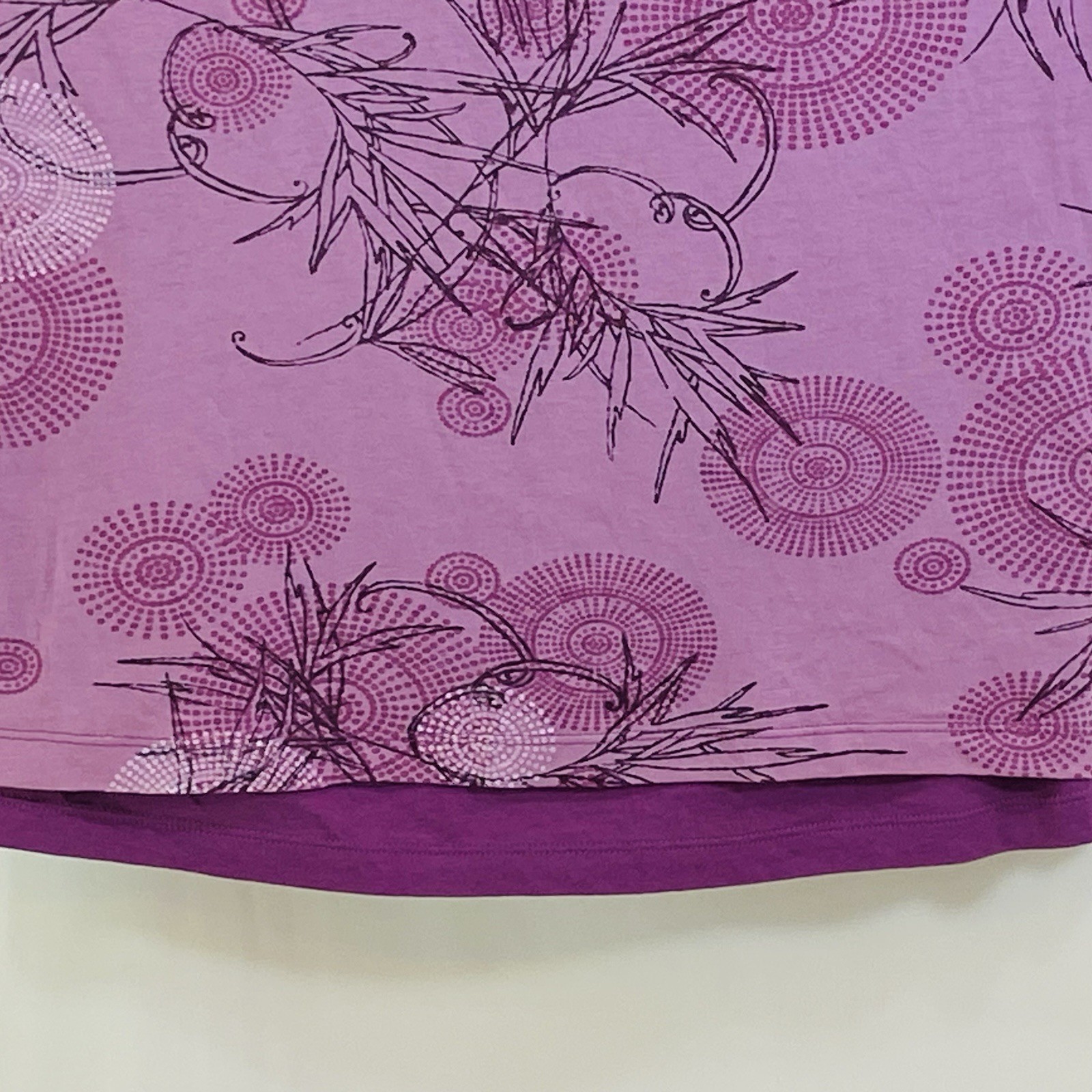 Columbia 2 Piece Top + Tank Pink Purple Womens L AL6106