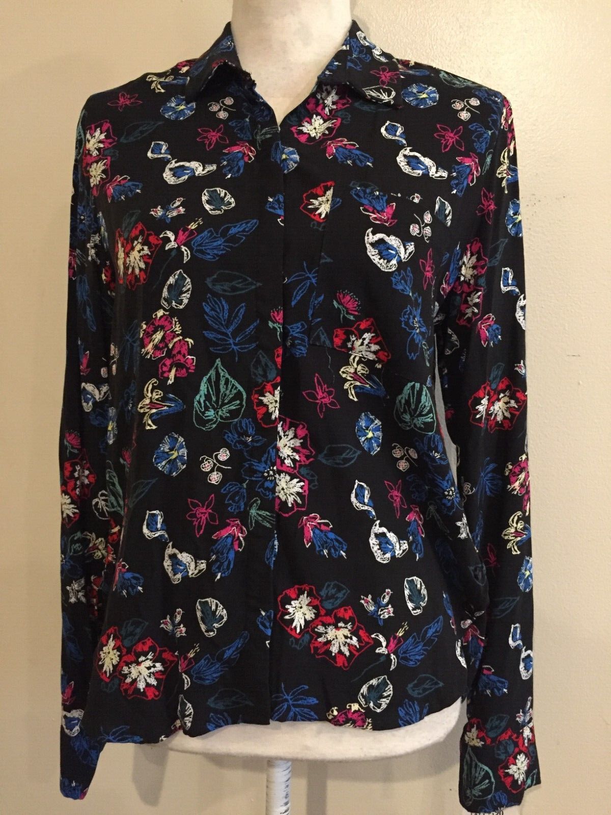 Locura Blouse, Small, Multi-colored, 100% Viscosa, Tag $199.00 NWT