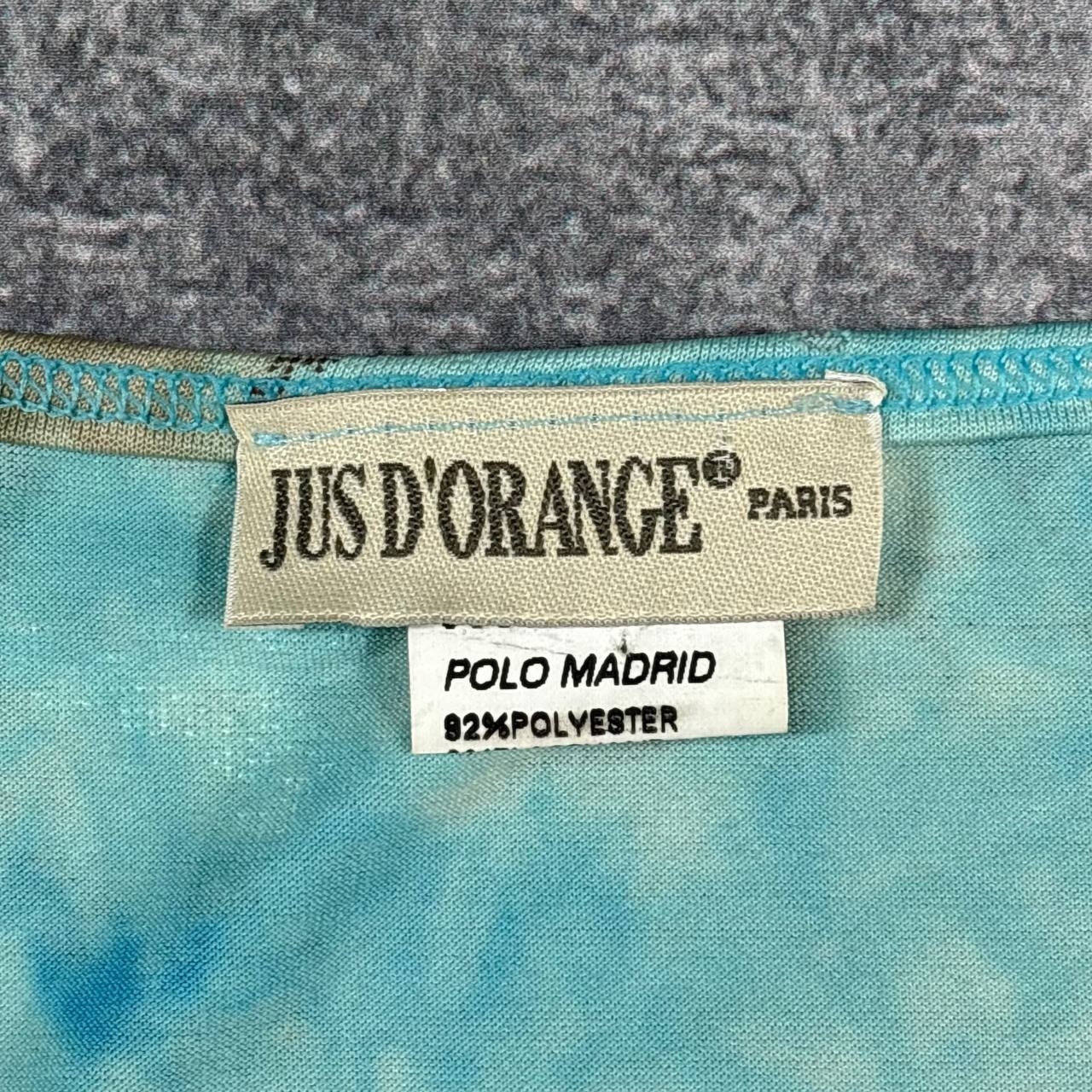 Vintage Jus D’Orange Paris Y2K Graphic Ruched Top