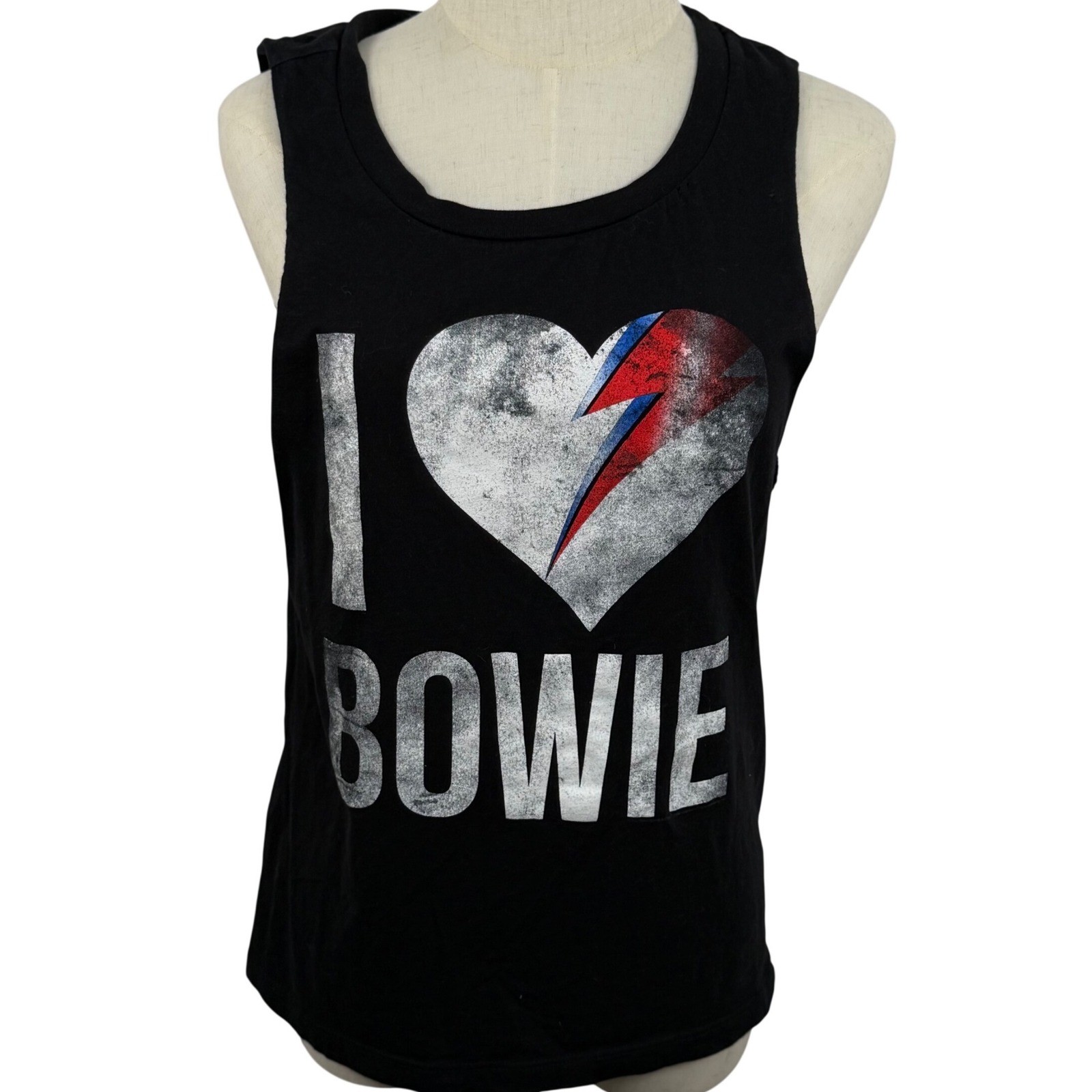 David Bowie Women S Graphic T Tank Top Black Rock Concert Grunge Punk Music 80s