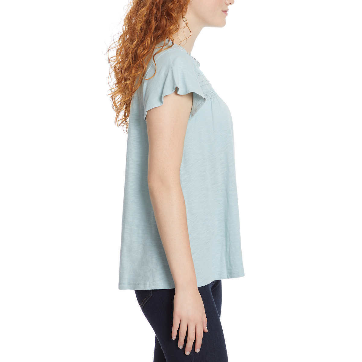 Ella Moss Ladies’ Lace Trim Knit Top *Choose Color & Size*